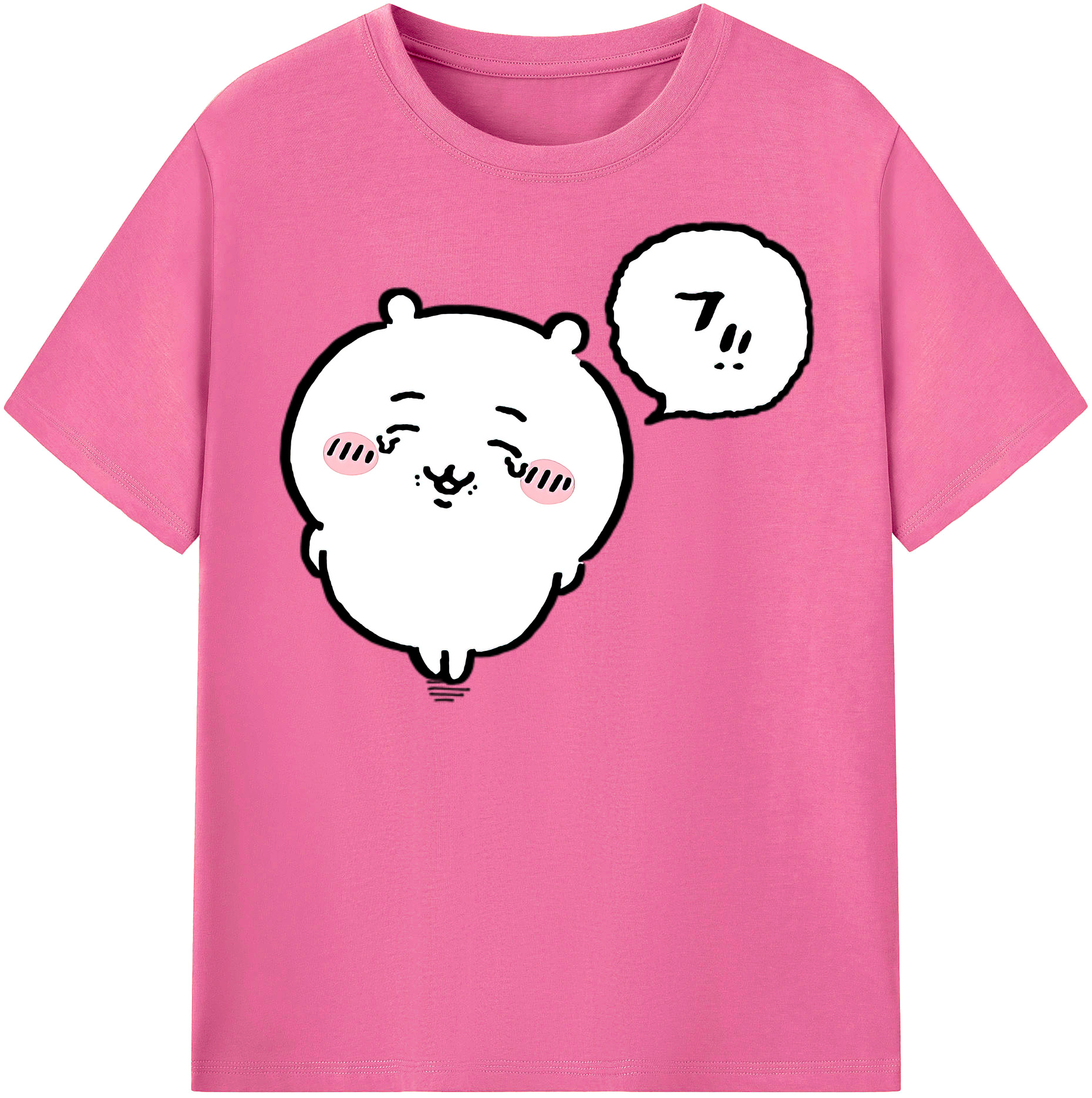 （画像用） ちいかわ ちいかわ Chii-kawa chiikawa レディースカジュアルプリントTシャツ（綿100％）